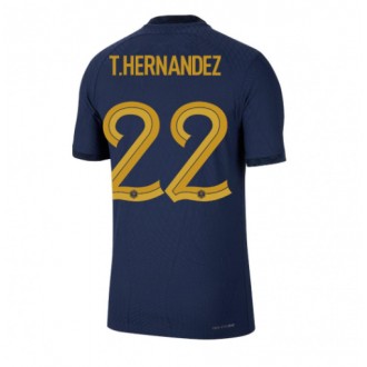 Frankrike Theo Hernandez #22 Hemmakläder VM 2022 Kortärmad